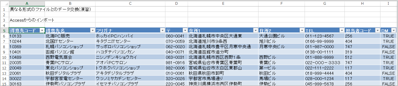 Excel̃V[gɓ\tꂽAccess̃e[uuTӐ}X^[v